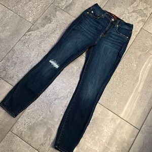 7 For All Mankind Gwenevere High Waist Distressed Ankle Jeans